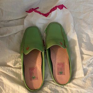 Lilly Pullitzer Green Slip Ons